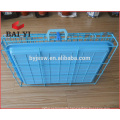 Two Door Folding Steel Dog Cages,Dog Crate,Dog Kennel With Plastic Tray